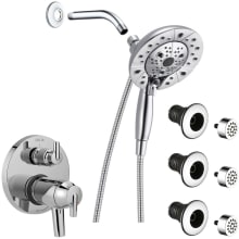 Trinsic Thermostatic Shower System with Shower Head, Shower Arm, Hand Shower, Bodysprays, Hose, Valve Trim and MultiChoice Rough-In