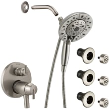 Trinsic Thermostatic Shower System with Shower Head, Shower Arm, Hand Shower, Bodysprays, Hose, Valve Trim and MultiChoice Rough-In