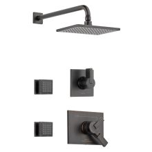 Monitor 17 Series Dual Function Pressure Balanced Shower System with Integrated Volume Control, Shower Head, and 2 Body Sprays - Includes Rough-In Valves