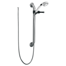 2.5 GPM Single Function Hand Shower with Grab Bar Hose, and Limited Lifetime Warranty