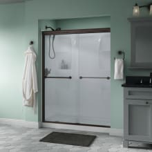 Trinsic 60" Wide Sliding Semi Frameless Shower Door with Frosted Glass
