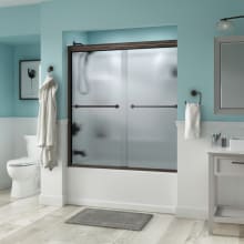 Trinsic 60" Wide Sliding Semi Frameless Tub Door with Rain Glass