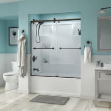 Trinsic 60" Wide Sliding Frameless Tub Door with Clear Glass