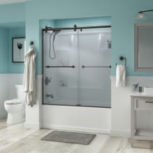 Trinsic 60" Wide Sliding Frameless Tub Door with Frosted Glass