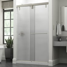 Classic 71-1/2" High x 48" Wide Bypass Semi Frameless Shower Door with Frosted Glass