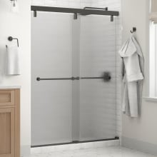 Trinsic 71-1/2" High x 59" Wide Bypass Semi Frameless Shower Door with Frosted Glass