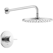 Modern Shower Only Trim Package with 1.75GPM Single Function Shower Head - Less Rough-In