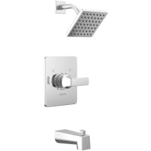 Velum Monitor 14 Series Tub and Shower Trim Package with 1.75 GPM Single Function Shower Head with H2okinetic PowerDrench Spray and Touch-Clean Nozzles