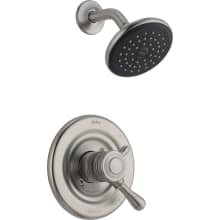 Leland Monitor 17 Series Dual Function Pressure Balanced Shower Trim Package with Touch Clean Shower Head and Integrated Volume Control - Less Rough-In Valve