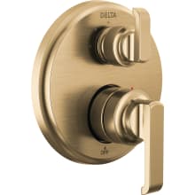 Tetra 14 Series Pressure Balanced Valve Trim with Integrated 3 Function Diverter for Two Shower Applications - Less Rough-In