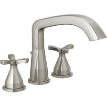 Stryke Deck Mounted Roman Tub Filler with Cross Handles