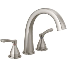 Stryke Deck Mounted Roman Tub Filler with Arc Spout and Lever Handles