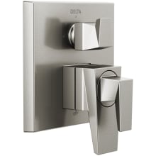 Trillian 17 Series Pressure Balanced Valve Trim with Integrated Volume Control and 3 Function Diverter for Two Shower Applications - Less Rough-In