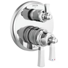 Dorval 17 Series Pressure Balanced Valve Trim with Integrated Volume Control and 3 Function Diverter for Two Shower Applications - Less Rough-In