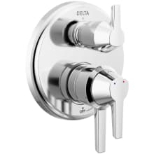 Galeon 17 Series Pressure Balanced Valve Trim with Integrated Volume Control and 3 Function Diverter for Two Shower Applications - Less Rough-In