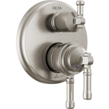 Broderick 17 Series Pressure Balanced Valve Trim with Integrated Volume Control and 3 Function Diverter for Two Shower Applications - Less Rough-In
