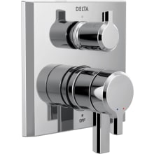 Pivotal 17 Series Pressure Balanced Valve Trim with Integrated Volume Control and 3 Function Diverter for Two Shower Applications - Less Rough-In