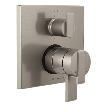 Ara 17 Series Pressure Balanced Valve Trim with Integrated Volume Control and 6 Function Diverter for Three Shower Applications - Less Rough-In