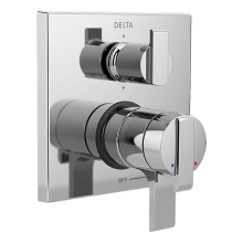 Ara 17 Series Pressure Balanced Valve Trim with Integrated Volume Control and 6 Function Diverter for Three Shower Applications - Less Rough-In