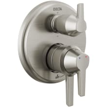 Galeon 17 Series Pressure Balanced Valve Trim with Integrated Volume Control and 6 Function Diverter for Three Shower Applications - Less Rough-In
