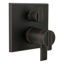 Ara 17T Series Thermostatic Valve Trim with Integrated Volume Control and 3 Function Diverter for Two Shower Applications - Less Rough-In