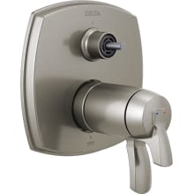 Stryke 17T Series Thermostatic Valve Trim with Integrated Volume Control and 3 Function Diverter for Two Shower Applications - Less Rough-In and Handles