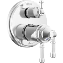 Broderick 17T Series Thermostatic Valve Trim with Integrated Volume Control and 3 Function Diverter for Two Shower Applications - Less Rough-In