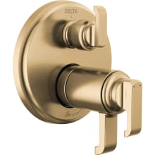 Tetra 17T Series Thermostatic Valve Trim with Integrated Volume Control and 3 Function Diverter for Two Shower Applications - Less Rough-In