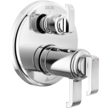 Tetra 17T Series Thermostatic Valve Trim with Integrated Volume Control and 3 Function Diverter for Two Shower Applications - Less Rough-In