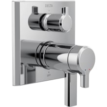 Pivotal 17T Series Thermostatic Valve Trim with Integrated Volume Control and 3 Function Diverter for Two Shower Applications - Less Rough-In