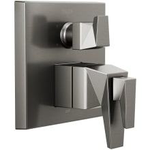 Trillian 17T Series Thermostatic Valve Trim with Integrated Volume Control and 6 Function Diverter for Three Shower Applications - Less Rough-In