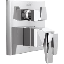 Trillian 17T Series Thermostatic Valve Trim with Integrated Volume Control and 6 Function Diverter for Three Shower Applications - Less Rough-In