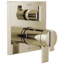 Ara 17T Series Thermostatic Valve Trim with Integrated Volume Control and 6 Function Diverter for Three Shower Applications - Less Rough-In