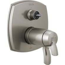 Stryke 17T Series Thermostatic Valve Trim with Integrated Volume Control and 6 Function Diverter for Three Shower Applications - Less Rough-In and Handles