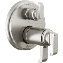 Tetra 17T Series Thermostatic Valve Trim with Integrated Volume Control and 6 Function Diverter for Three Shower Applications - Less Rough-In