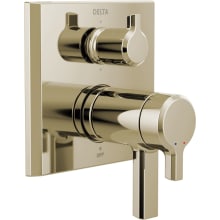 Pivotal 17T Series Thermostatic Valve Trim with Integrated Volume Control and 6 Function Diverter for Three Shower Applications - Less Rough-In
