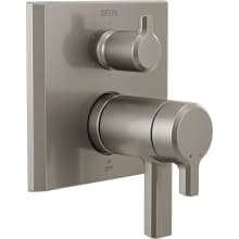 Pivotal 17T Series Thermostatic Valve Trim with Integrated Volume Control and 6 Function Diverter for Three Shower Applications - Less Rough-In