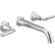 Bowery 1.2 GPM Wall Mounted Widespread Bathroom Faucet Less Drain Assembly and Rough-In - Limited Lifetime Warranty