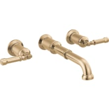 Broderick 1.2 GPM Wall Mounted Widespread Bathroom Faucet - Less Handles, Drain Assembly and Rough-In