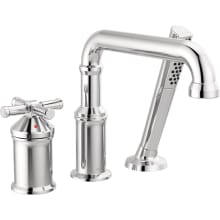 Broderick Single Handle Deck Mounted Roman Tub Filler with Hand Shower - Less Handle and Rough-In