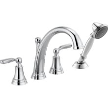 Woodhurst Deck Mounted Roman Tub Filler with Built-In Diverter - Includes Hand Shower