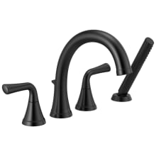 Kayra Deck Mounted Roman Tub Filler with Built-In Diverter - Includes Hand Shower