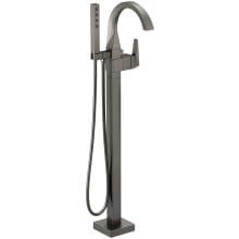 Trillian Floor Mounted Tub Filler with Integrated Diverter and Hand Shower - Less Rough In