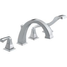 Dryden Deck Mounted Roman Tub Filler Trim with Lever Handles - Includes Personal Hand Shower