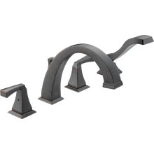 Dryden Deck Mounted Roman Tub Filler Trim with Lever Handles - Includes Personal Hand Shower