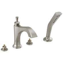 Dorval Deck Mounted Roman Tub Filler with H2Okinetic Hand Shower - Less Rough-In