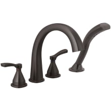 Stryke Deck Mounted Roman Tub Filler with Built-In Diverter and Lever Handles - Includes Hand Shower
