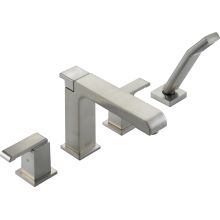 Arzo Deck Mounted Roman Tub Filler Trim with Hand Shower