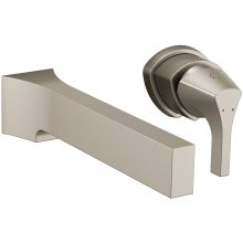 Zura 1.2 GPM Wall Mounted Bathroom Faucet - Less Drain Assembly