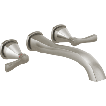 Stryke Double Handle Wall Mounted Tub Filler Trim with Lever Handles - Less Rough In